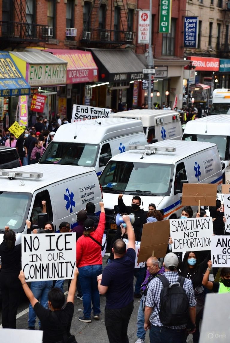 Most “Anti-ICE” Protesters in NYC Were Local – But the Megaphone Belongs to Soros-Backed Groups